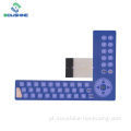 Comutador de membrana de matriz de teclado múltiplo azul pitch 2,54